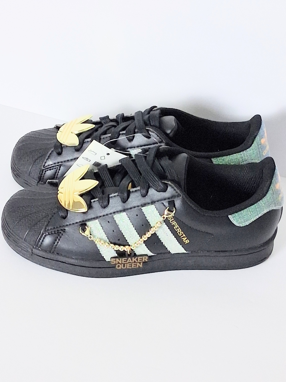 Adidas Originals Superstar W Sneaker Queen Black GZ8403 Limited Edition Size 6Y